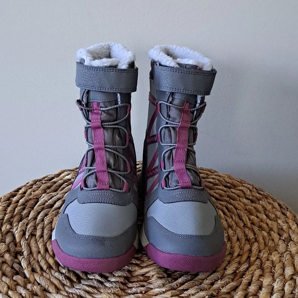 Merrell Girls Snow Crush Waterproof/Insulated Winter/Snow/Outdoor Grey Boots S-3
